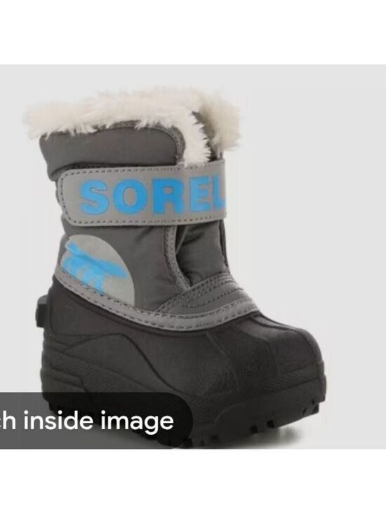 Sorel Other - SOREL | Commander Snow Boots Gray Blue Boys Sz 8